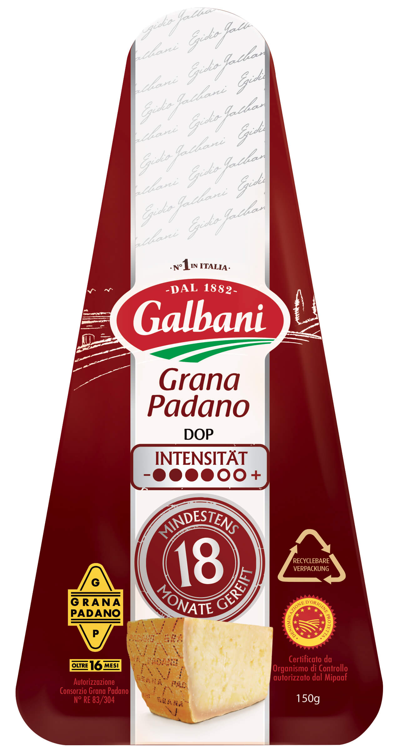 Galbani Grana Padano D.O.P. 18 Monate 150 g - Galbani