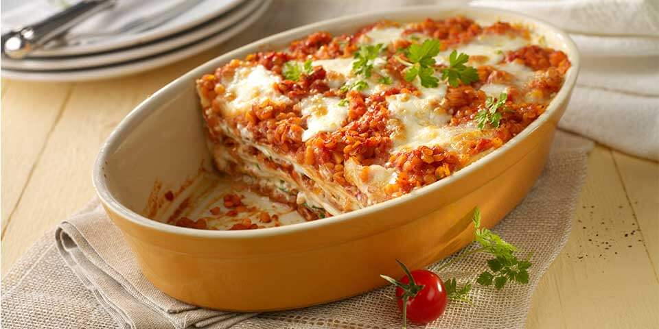 Lasagne mit Linsenbolognese - Galbani