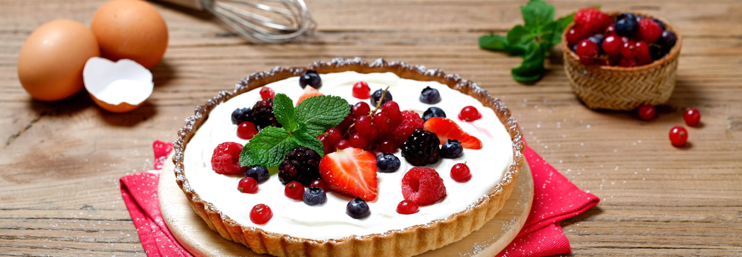 Bunte Beeren-Tarte mit Mascarpone - Galbani