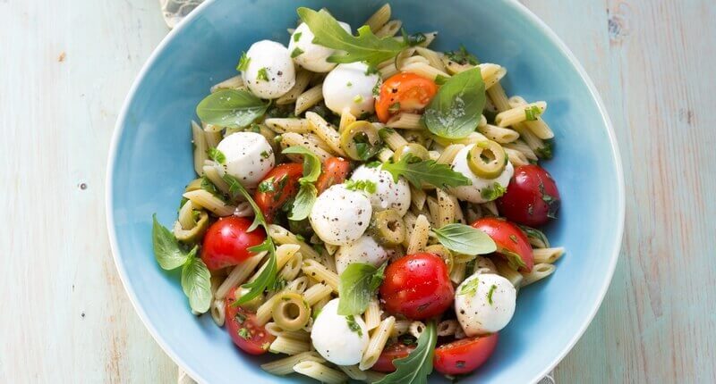 Mozzarella Mini-Pasta-Salat mit Chili-Öl - Galbani